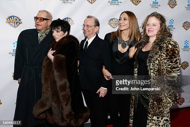 Michael York, Liza Minelli, Joel Grey, Marisa Berenson and Nicole Fosse attend "Cabaret" 40th Anniversary New York Screening at Ziegfeld Theatre on...