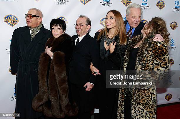 Michael York, Liza Minelli, Joel Grey, Marisa Berenson, Robert Osborne and Nicole Fosse attend "Cabaret" 40th Anniversary New York Screening at...