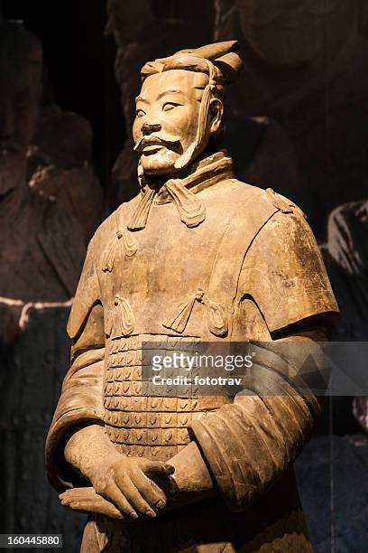 terracotta warrior - mausoleum of the first qin emperor stock pictures, royalty-free photos & images