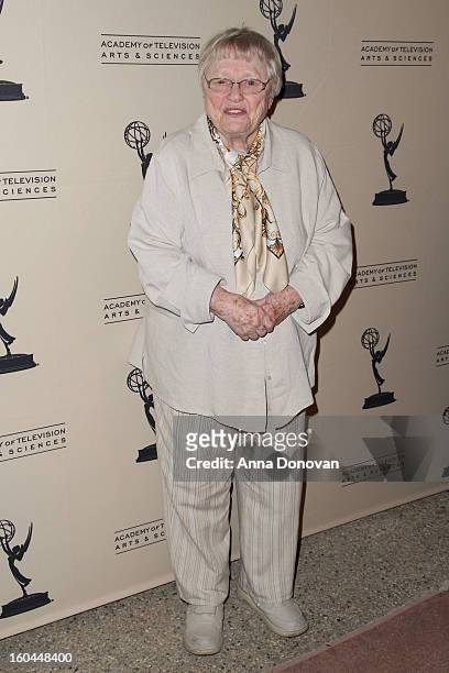 Actress Pat Carroll attends "Retire From Showbiz:? No Thanks!" at the Academy of Television Arts & Sciences Conference Centre on January 31, 2013 in...