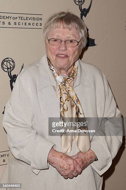 Actress Pat Carroll attends "Retire From Showbiz:? No Thanks!" at the Academy of Television Arts & Sciences Conference Centre on January 31, 2013 in...