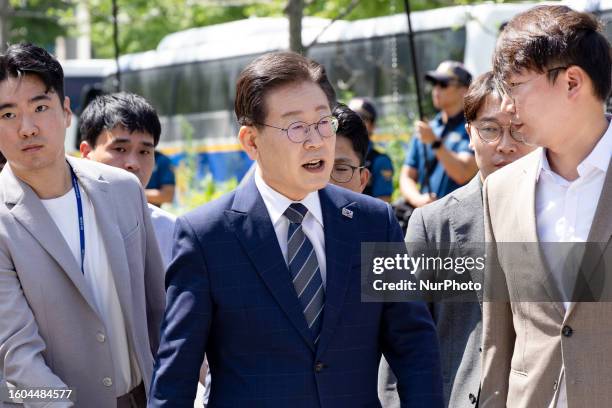 In order to be investigated as a suspect in relation to the suspicion of preferential development in Baekhyun-dong, Lee Jae-myung, the representative...