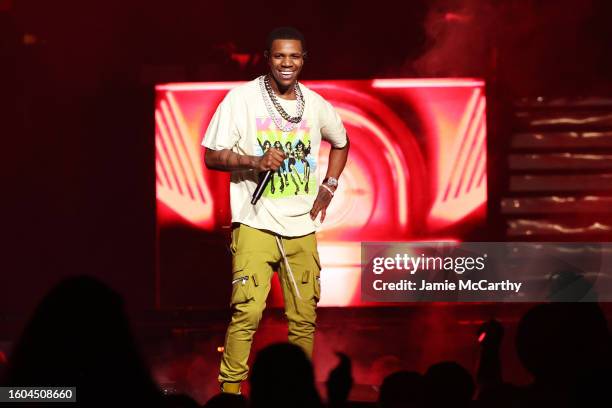 Boogie Wit da Hoodie performs onstage during the 50 Cent: The Final Lap Tour at Barclays Center on August 09, 2023 in New York City.