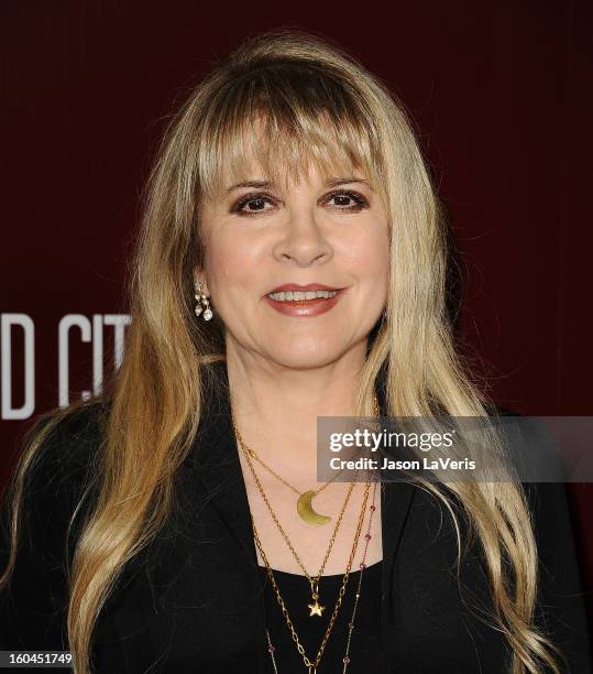 Stevie Nicks attends the premiere of "Sound City" at ArcLight Cinemas Cinerama Dome on January 31, 2013 in Hollywood, California.