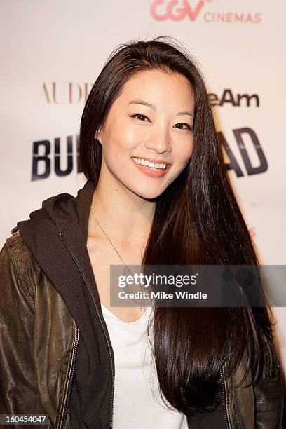 Actress Arden Cho attends KoreAm Journal and Audrey Magazine's advanced screening of "Bullet To The Head" at CGV Cinemas on January 31, 2013 in Los...