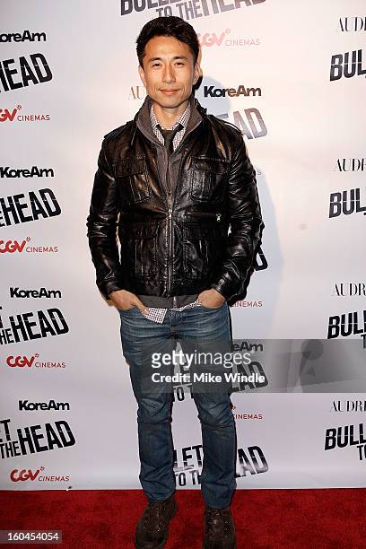 Actor James Kyson attends KoreAm Journal and Audrey Magazine's advanced screening of "Bullet To The Head" at CGV Cinemas on January 31, 2013 in Los...