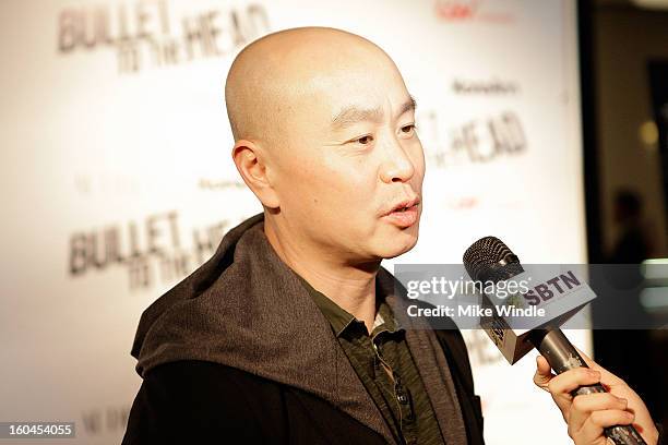 Actor C.S. Lee attends KoreAm Journal and Audrey Magazine's advanced screening of "Bullet To The Head" at CGV Cinemas on January 31, 2013 in Los...