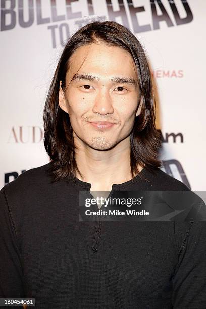 Actor Karl Yune attends KoreAm Journal and Audrey Magazine's advanced screening of "Bullet To The Head" at CGV Cinemas on January 31, 2013 in Los...