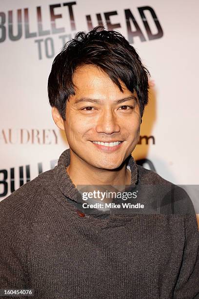 Actor Archie Kao attends KoreAm Journal and Audrey Magazine's advanced screening of "Bullet To The Head" at CGV Cinemas on January 31, 2013 in Los...