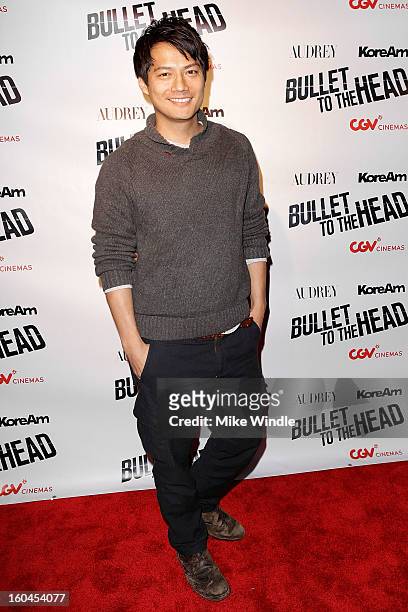 Actor Archie Kao attends KoreAm Journal and Audrey Magazine's advanced screening of "Bullet To The Head" at CGV Cinemas on January 31, 2013 in Los...