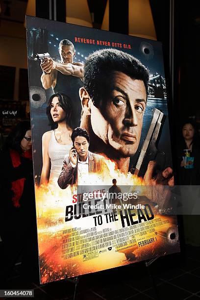 General atmosphere at KoreAm Journal and Audrey Magazine's advanced screening of "Bullet To The Head" at CGV Cinemas on January 31, 2013 in Los...