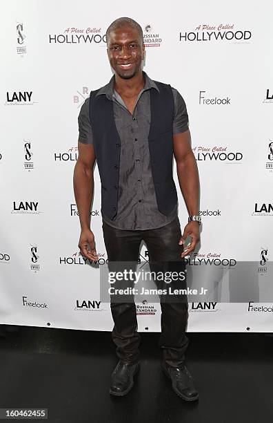 Adetokumboh M'Cormack attends the "A Place Called Hollywood" Official Wrap Party at Smoke Steakhouse on January 31, 2013 in West Hollywood,...