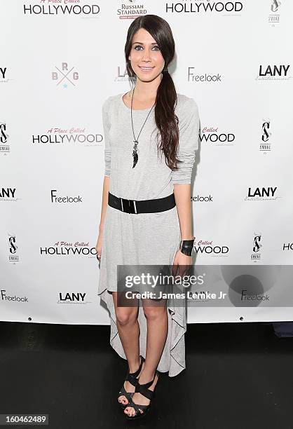 Stefy Calendar attends the "A Place Called Hollywood" Official Wrap Party held at the Smoke Steakhouse on January 31, 2013 in West Hollywood,...