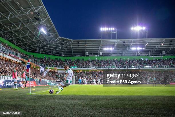 During the Dutch Keuken Kampioen Divisie match between FC Groningen and Jong Ajax at Euroborg on August 11, 2023 in Groningen, Netherlands.