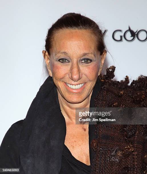 Designer Donna Karan attends the Open Road With The Cinema Society And Michael Kors Host The Premiere Of "Side Effects" at AMC Lincoln Square Theater...