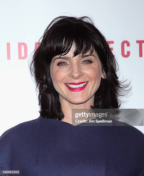 Model Michele Hicks attends the Open Road With The Cinema Society And Michael Kors Host The Premiere Of "Side Effects" at AMC Lincoln Square Theater...