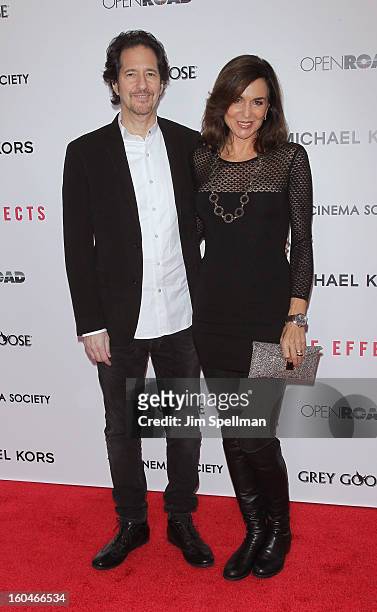 Actress Polly Draper and guest attend the Open Road With The Cinema Society And Michael Kors Host The Premiere Of "Side Effects" at AMC Lincoln...