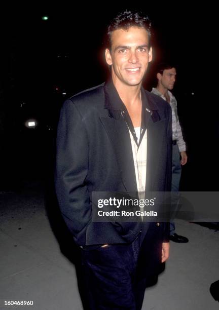 Actor Robert Rusler attends the "Malice" Beverly Hills Premiere on September 29, 1993 at Academy Theatre in Beverly Hills, California.