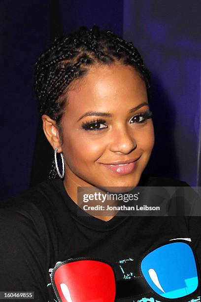 Christina Milian at the SkyBlu "Pop Bottles" Single Release Party at Lure on January 31, 2013 in Hollywood, California.
