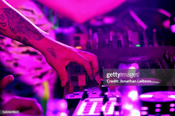 SkyBlu performs at the SkyBlu "Pop Bottles" Single Release Party at Lure on January 31, 2013 in Hollywood, California.