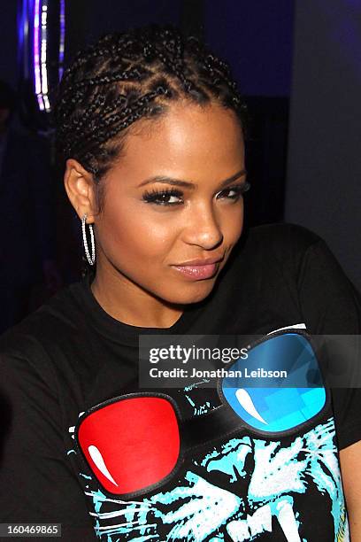 Christina Milian at the SkyBlu "Pop Bottles" Single Release Party at Lure on January 31, 2013 in Hollywood, California.