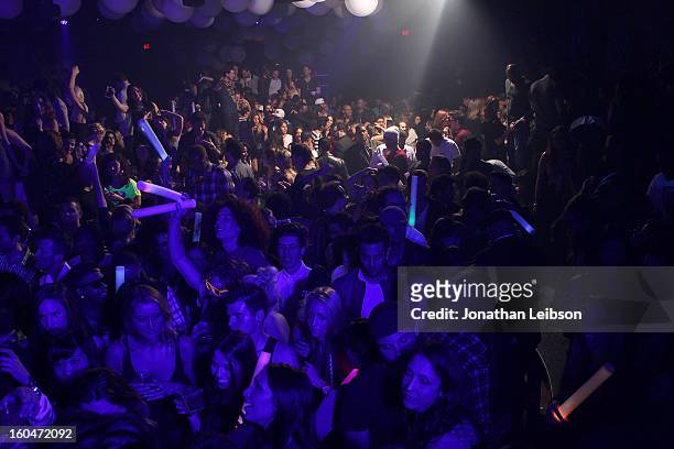 General view of the atmosphere at the SkyBlu "Pop Bottles" Single Release Party at Lure on January 31, 2013 in Hollywood, California.
