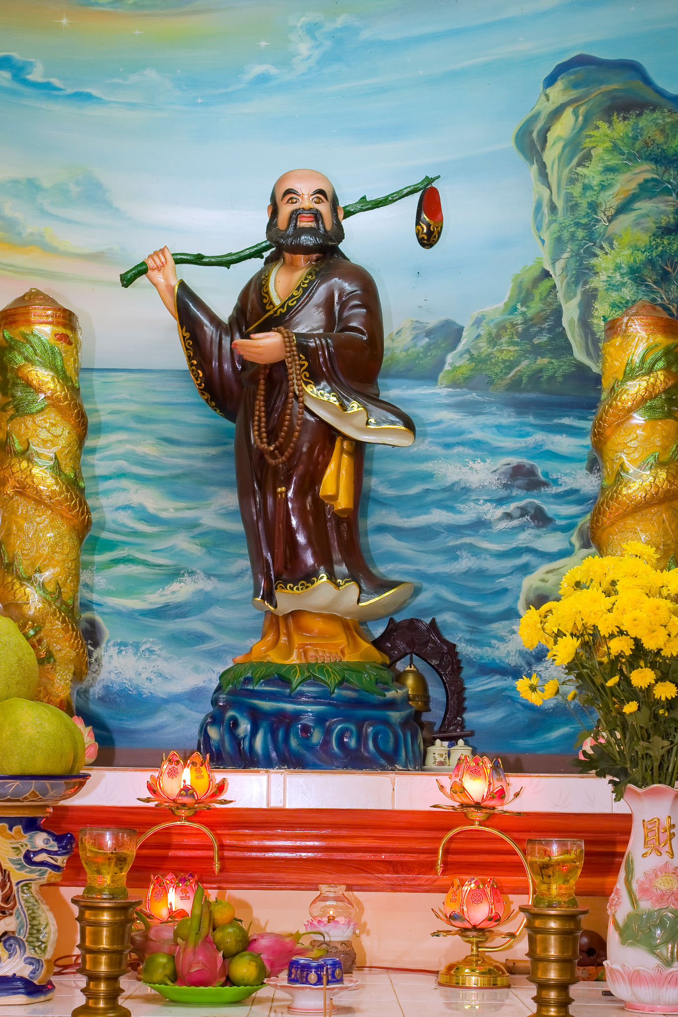 Pagoda at Cao Dai Temple, Tay Ninh, Vietnam, Southeast Asia Pagoda at Cao Dai Temple, Tay Ninh, Vietnam, Southeast Asia