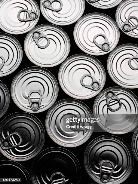 tin can background - packaging of food stock pictures, royalty-free photos & images