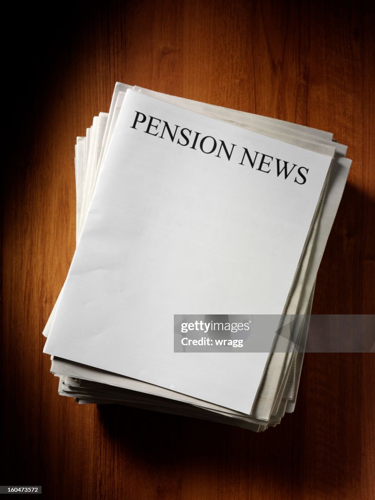 Pension Newspaper Headline