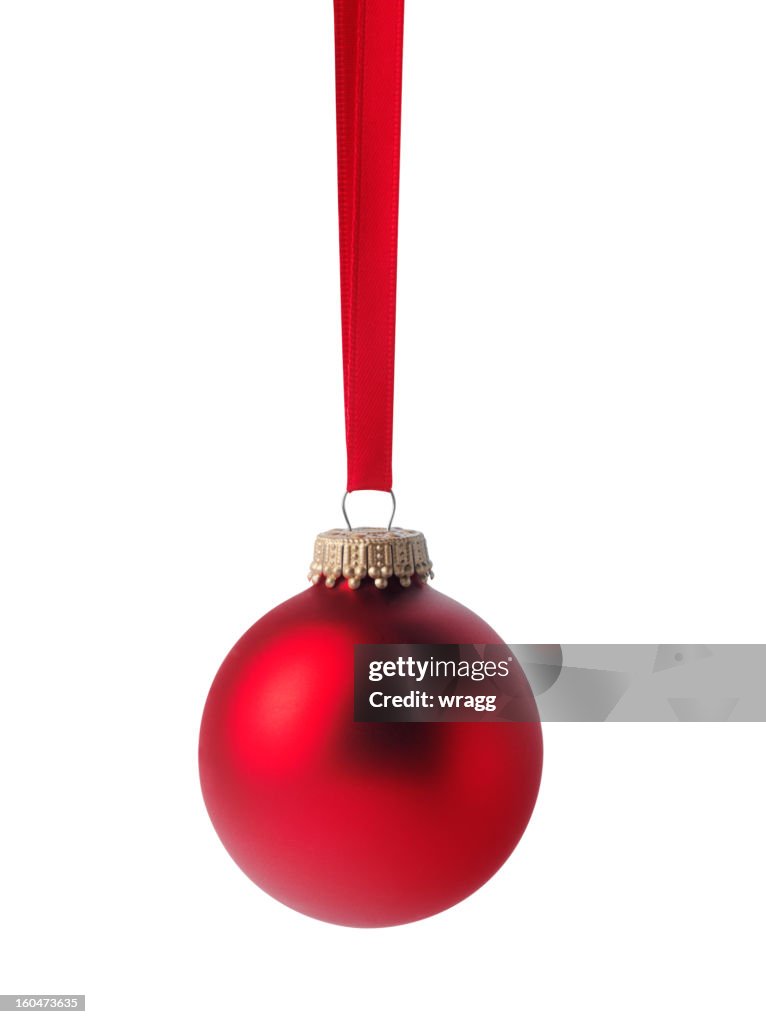 One Red Christmas Bauble