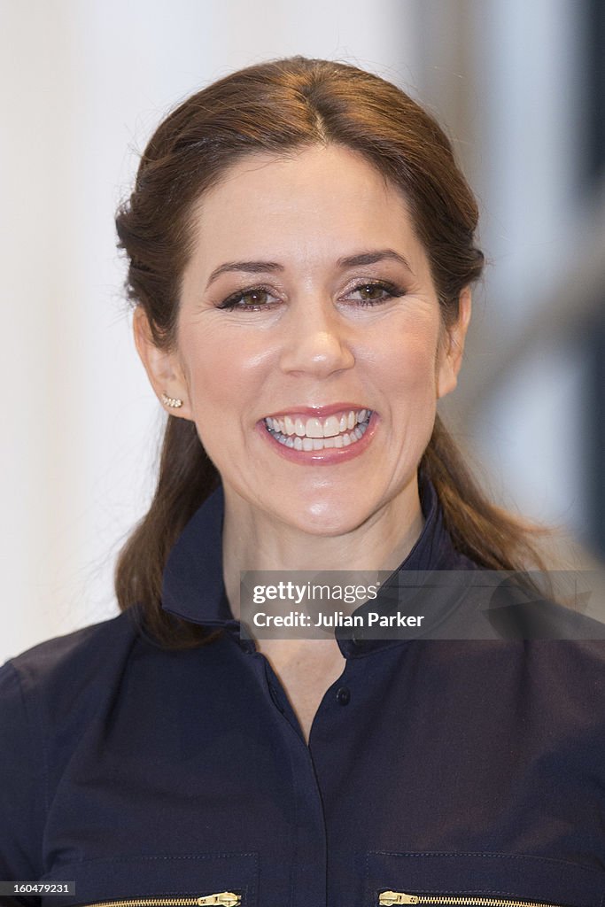 Crown Princess Mary Of Denmark Visits The Copenhagen International Fashion Fair At Copenhagen Fashion Week