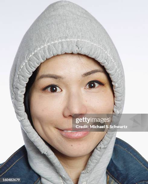 Comedian Aiko Tanaka poses during her attendance at The Ice House Comedy Club on January 31, 2013 in Pasadena, California.