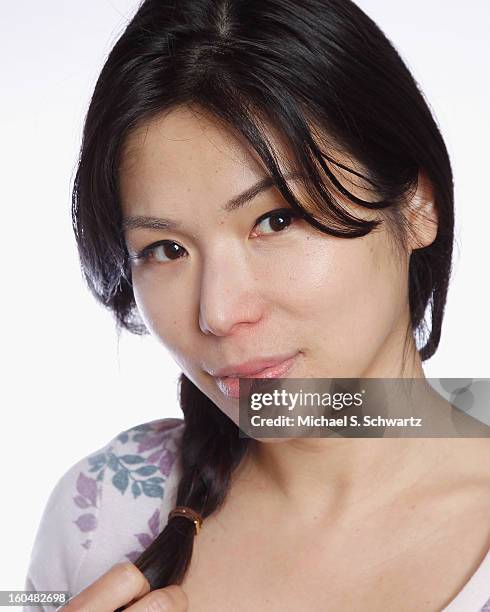 Comedian Aiko Tanaka poses during her attendance at The Ice House Comedy Club on January 31, 2013 in Pasadena, California.