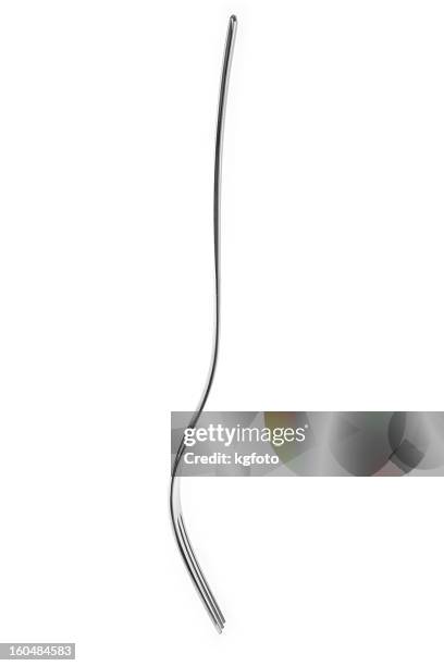 fork isolated on white background - fork stock pictures, royalty-free photos & images