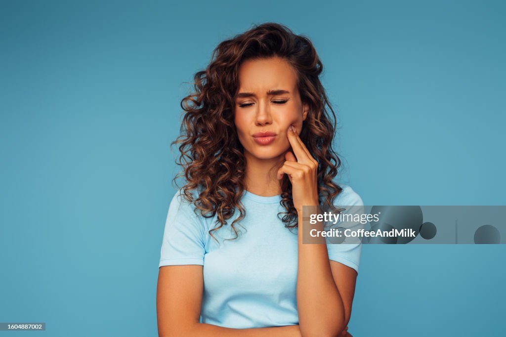 Beautiful emotional woman