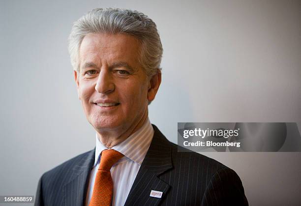 Juan Ramon Alaix, chief executive officer of Zoetis Inc., stands for a photograph in New York, U.S., on Friday, Feb. 1, 2013. Zoetis Inc., the...