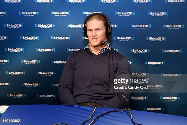 Player Clay Matthews III attends SiriusXM's Live Broadcast from Radio Row during Bowl XLVII week on February 1, 2013 in New Orleans, Louisiana.