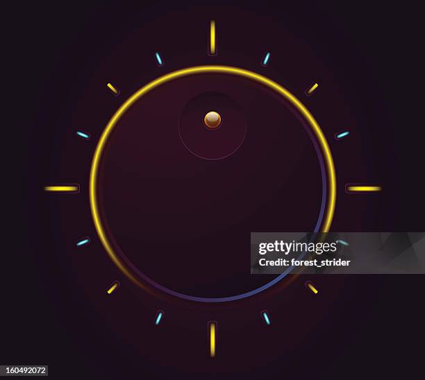 volume light controller - volume dial stock illustrations