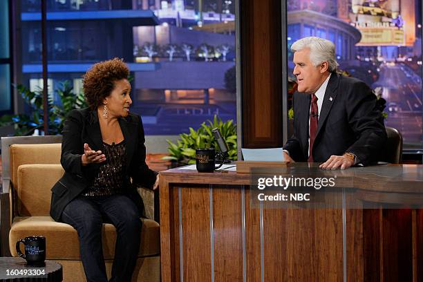 Episode 4400 -- Pictured: Comedian Wanda Sykes during an interview with host Jay Leno on February 1, 2013 --