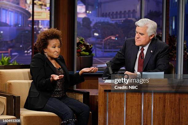 Episode 4400 -- Pictured: Comedian Wanda Sykes during an interview with host Jay Leno on February 1, 2013 --