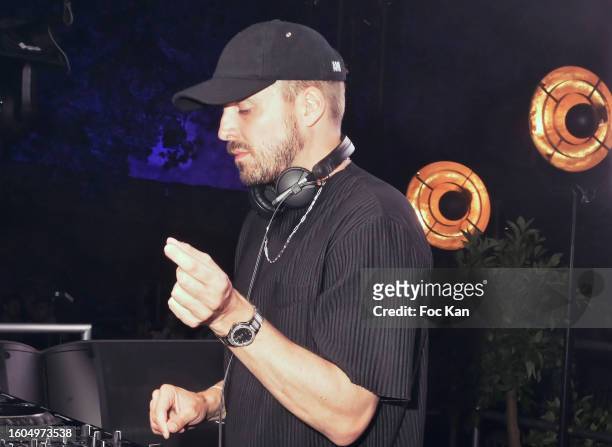Feder performs during Delices Sonores DJ Sets At Citadelle of Saint Tropez on august 9, 2023 in Saint Tropez, France.