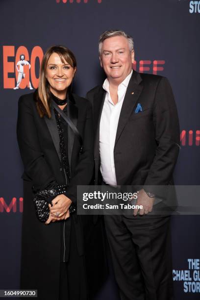 Carla McGuire and Eddie McGuire attends the world premiere of "Ego: The Michael Gudinski Story" at the Forum for the Melbourne International Film...