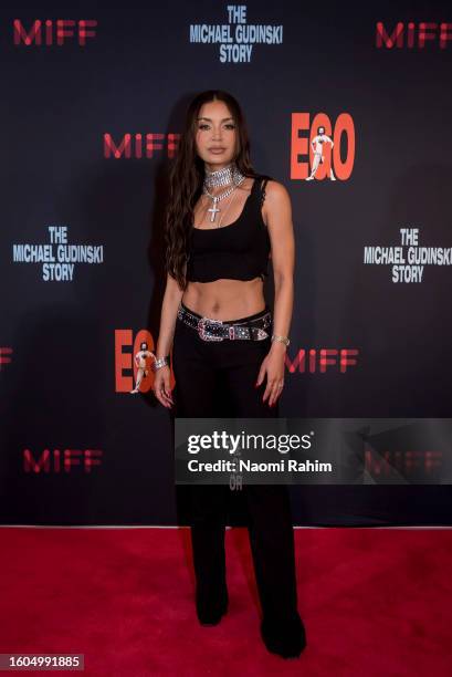 Havana Brown attends the world premiere of "Ego: The Michael Gudinski Story" at the Melbourne International Film Festival on August 10, 2023 in...