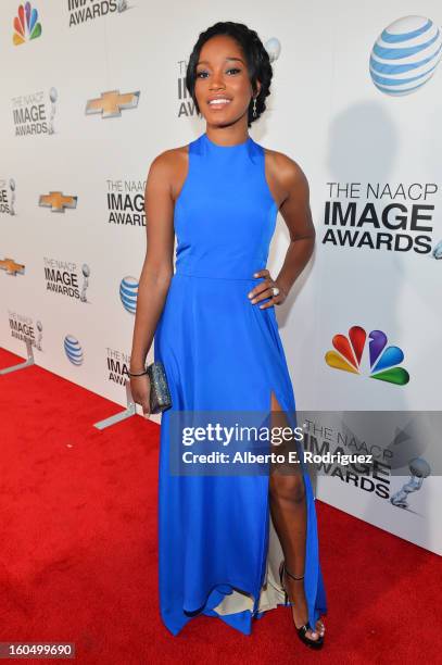 Actress Keke Palmer attends the 44th NAACP Image Awards at The Shrine Auditorium on February 1, 2013 in Los Angeles, California.