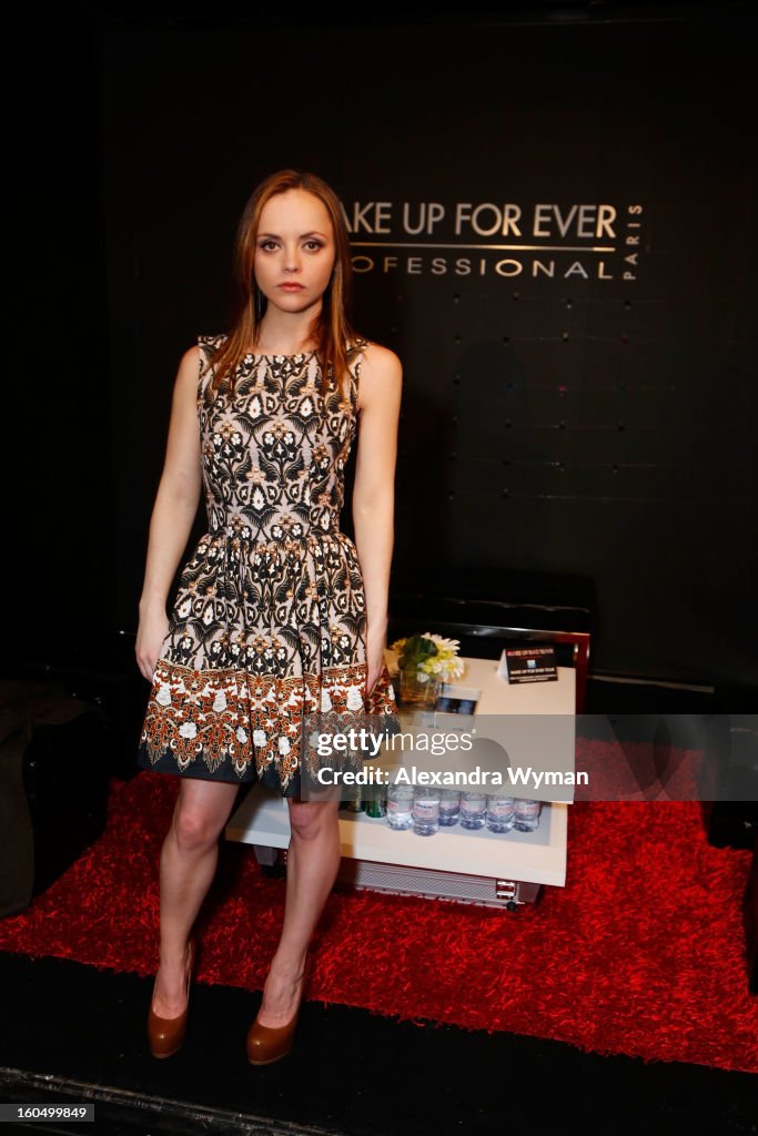 Christina Ricci Debuts Her MAKE UP FOR EVER Remix Make Up Bag At The MAKE UP FOR EVER Make Up Bag Remix Tour Stop At The Grove