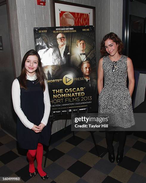 Actress Fatima Ptacek and producer Mara Kassin of "Curfew" attend the NYC Theatrical Opening of Oscar Nominated Short Films at IFC Center on February...