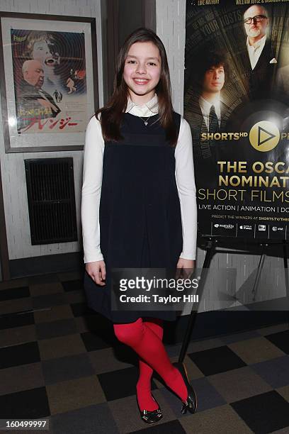 Actress Fatima Ptacek of "Curfew" attends the NYC Theatrical Opening of Oscar Nominated Short Films at IFC Center on February 1, 2013 in New York...