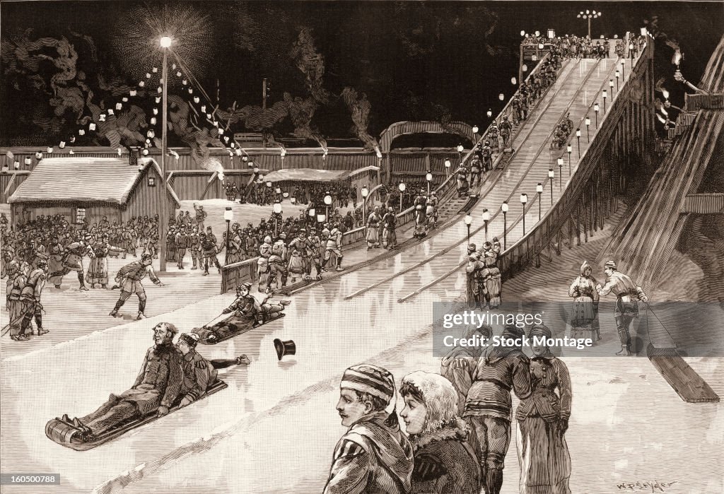 ''Tobogganing In New York City'