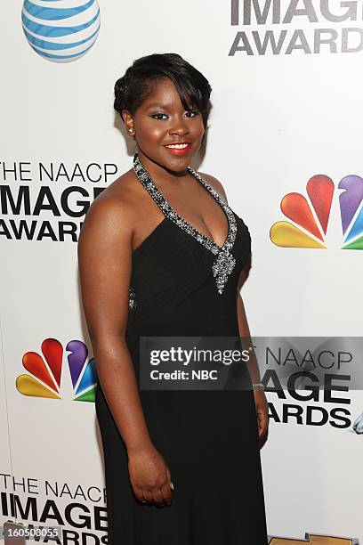 Red Carpet -- Pictured: Shenell Edmonds arrives at The Shrine Auditorium, February 1, 2013 --