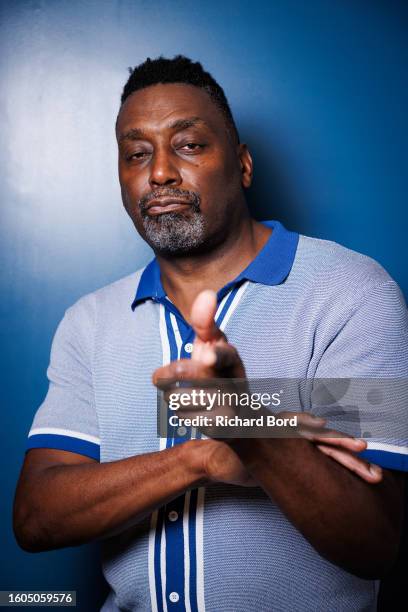 Big Daddy Kane poses backstage after the "J.Period Live Mixtape: Gods & Kings Edition" at Damrosch Park, Lincoln Center, on August 09, 2023 in New...